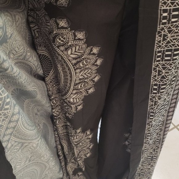 No Name Black and White Harem Pants OSM - Picture 2 of 4